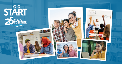 A collage celebrating START’s 25th anniversary