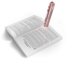 Orcam learn hovering over book