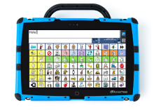 tablet with a screen of vocabulary words 