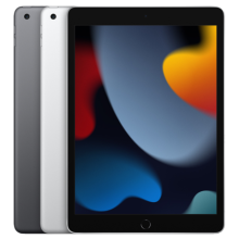 front view of an iPad with screen saver
