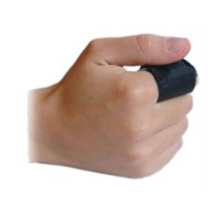 switch wrapped around pointer finger